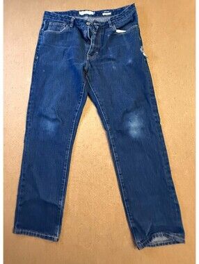 Peter Manning NY PMNYC Standard Fit Jeans Dark Wash 32W 28L Mens Indigo Denim